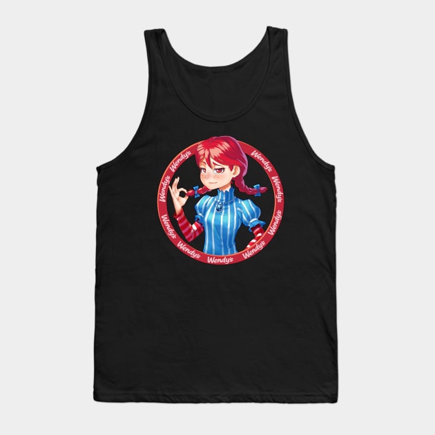 Smug Wendy's (Full size) Tank Top by kikino